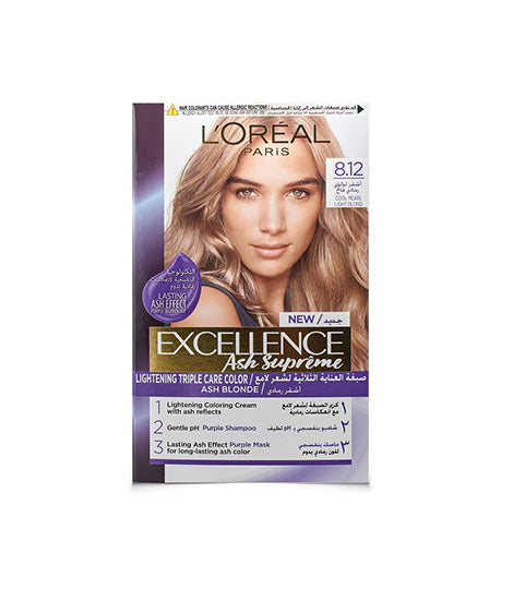 Loreal Excellence Ash Supreme 8.12Light Blond